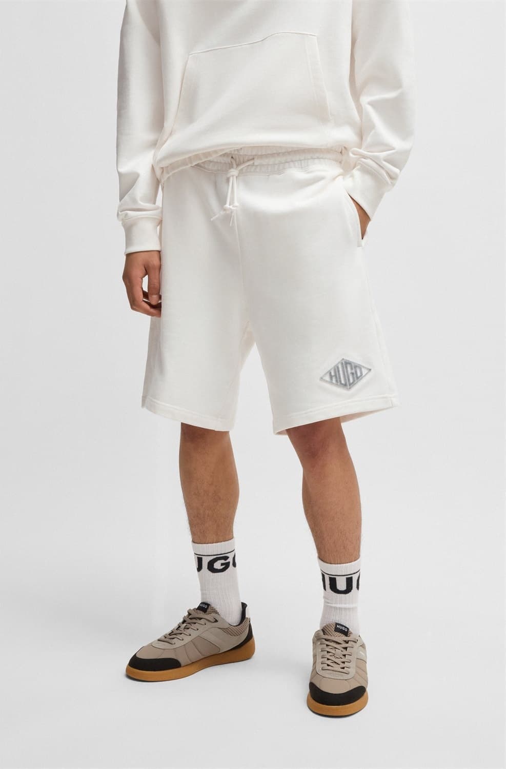 Men's Shorts Hugo Ecru