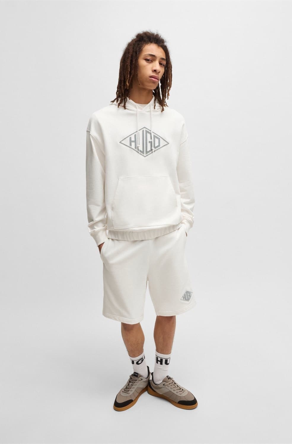 Men's Shorts Hugo Ecru