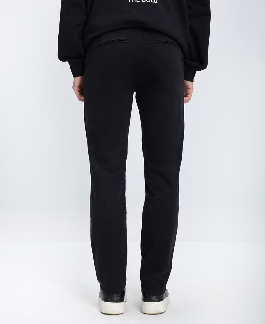 Men's Chino Pants B.S Bags Black