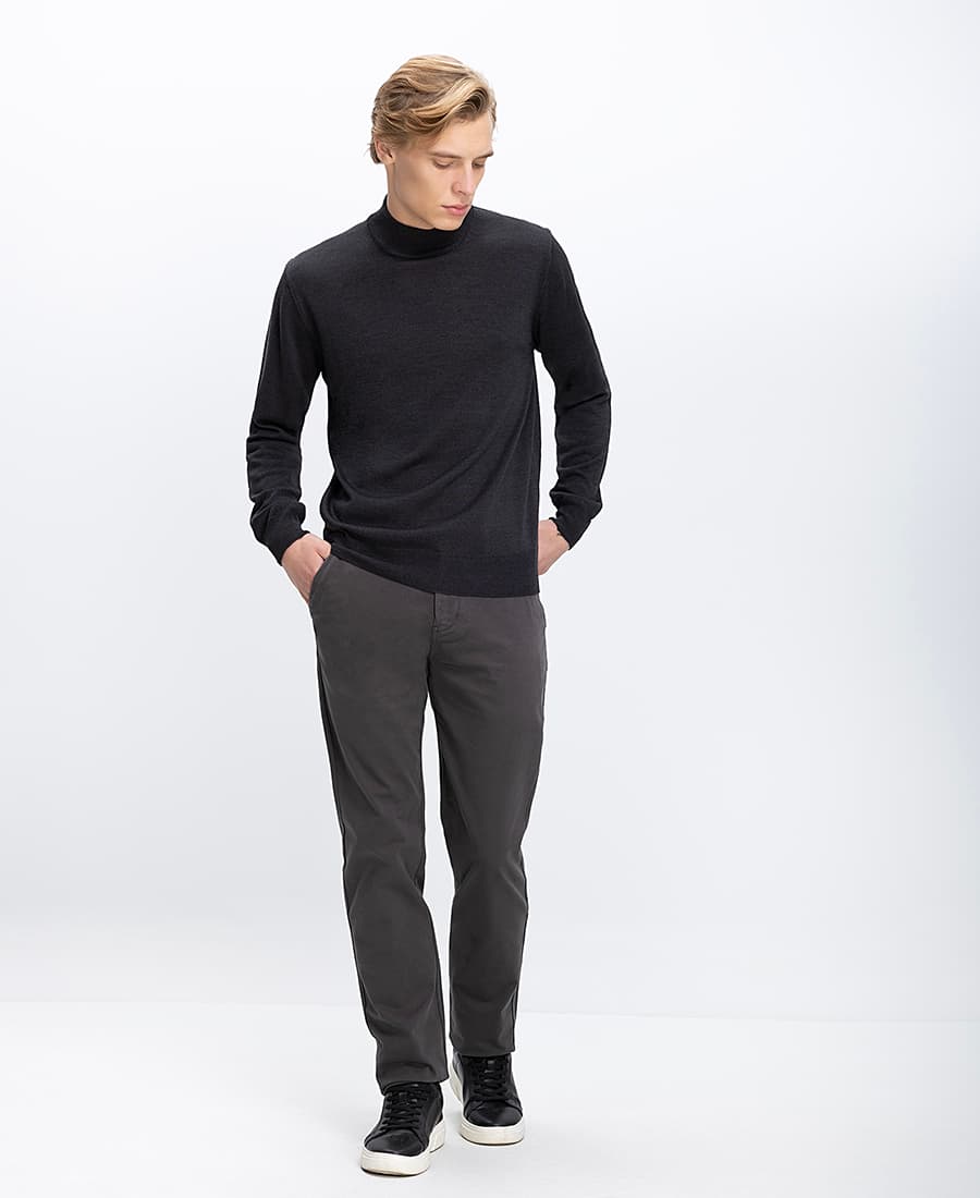 Men's Chino Pants B.S Bags Gray