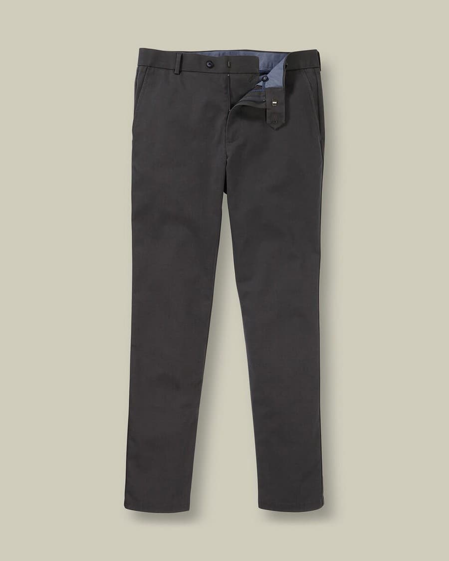 Men's Chino Pants Charles Tyrwhitt Gray