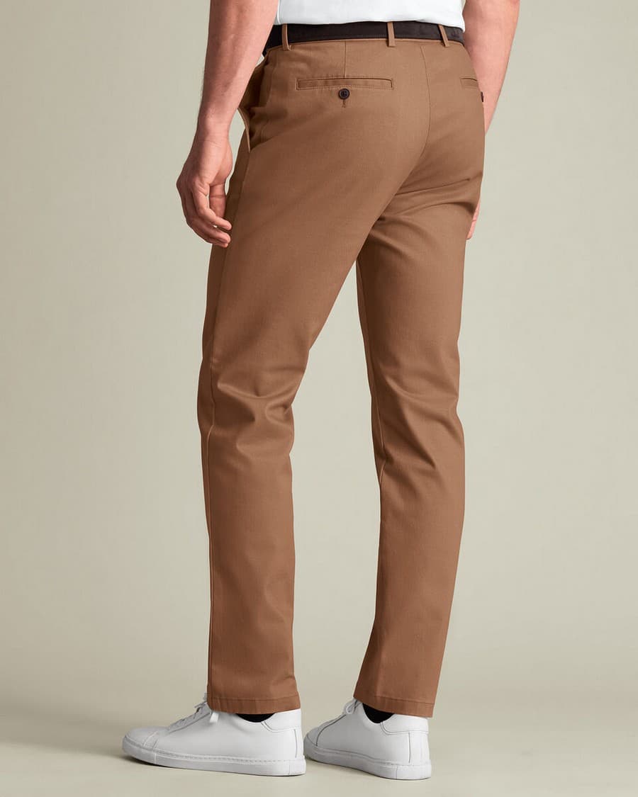 Men's Chino Pants Charles Tyrwhitt Beige
