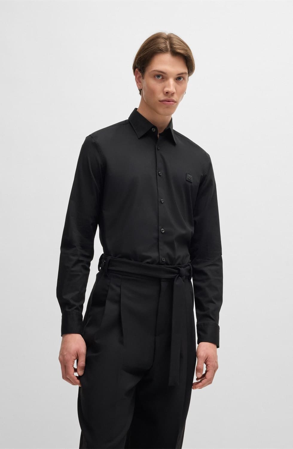 Men's Shirts Hugo Black