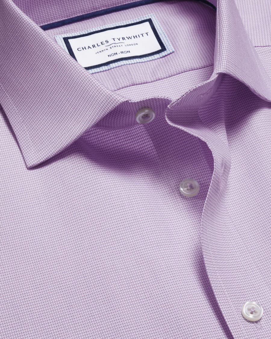 Men's Shirts Charles Tyrwhitt Purple