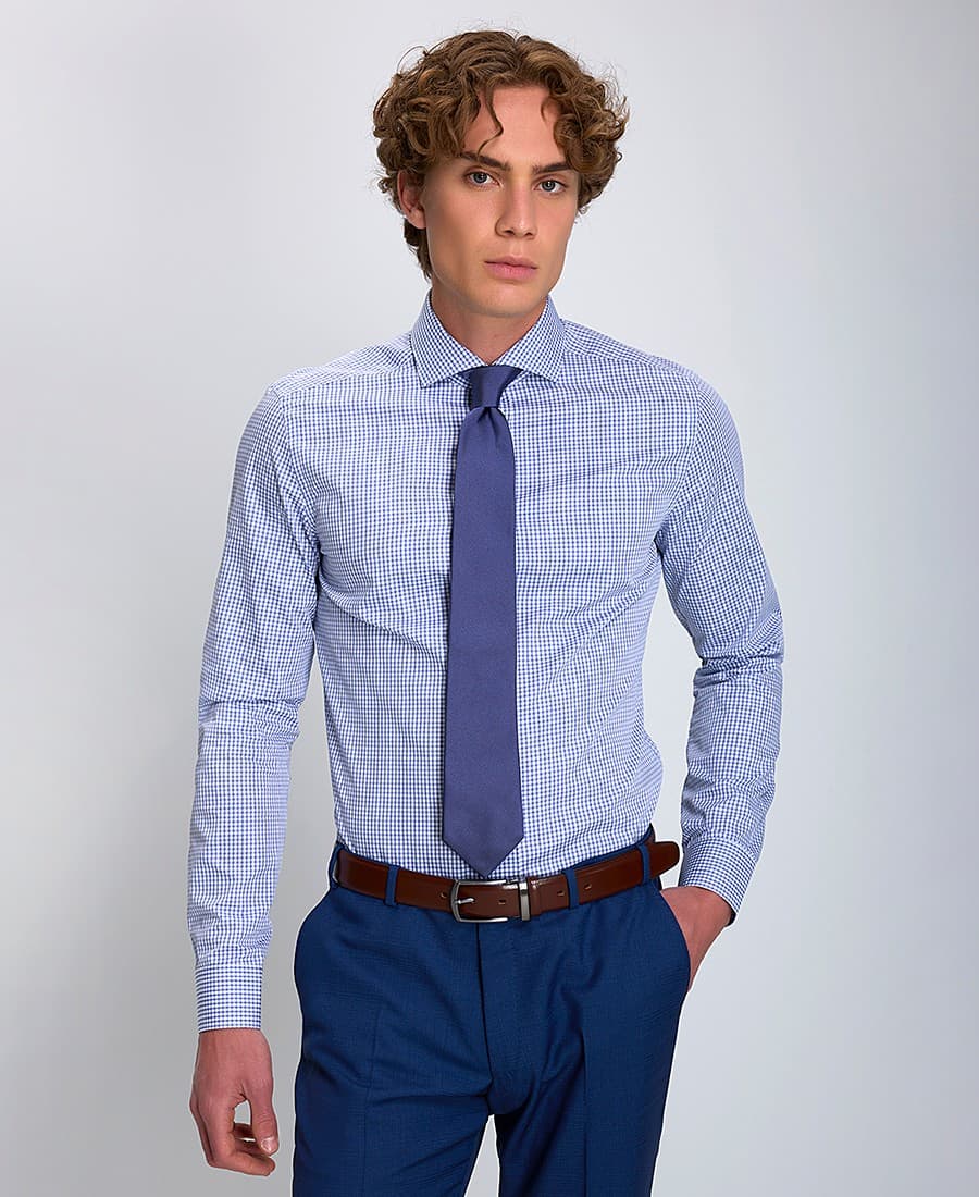 Ανδρικά πουκάμισα CC Collection Corneliani Μπλε