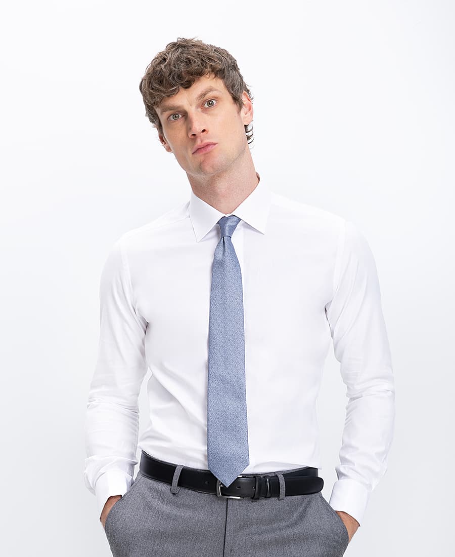 Ανδρικά πουκάμισα Xacus Λευκό