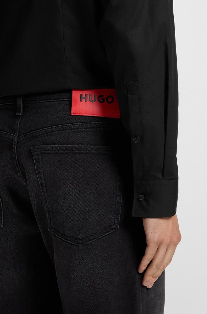 Men's Shirts Hugo Black