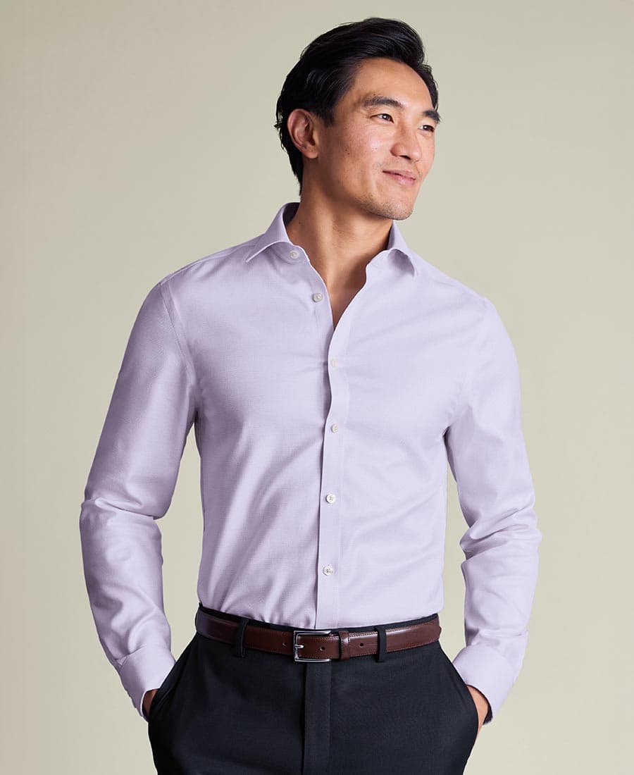 Men's Shirts Charles Tyrwhitt Purple