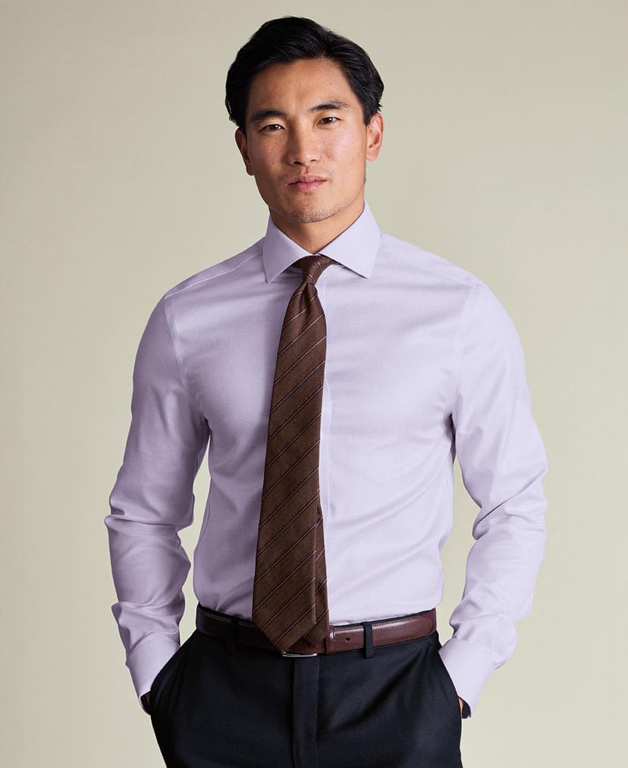 Men's Shirts Charles Tyrwhitt Purple