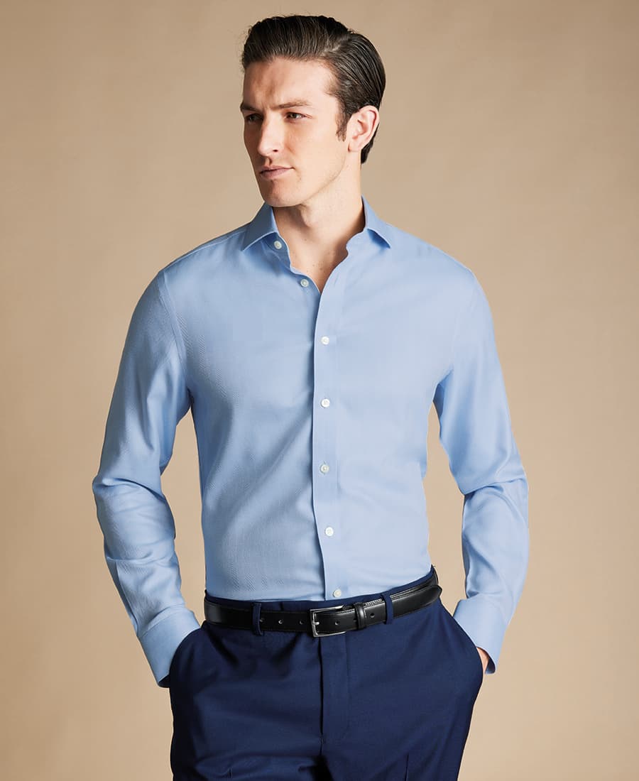 Ανδρικά πουκάμισα Charles Tyrwhitt Μπλε