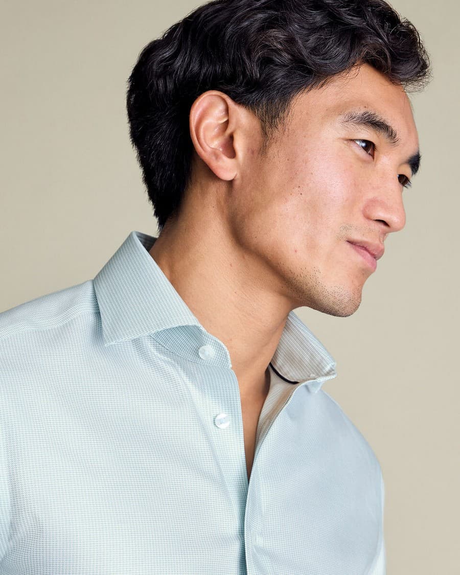 Men's Shirts Charles Tyrwhitt Green