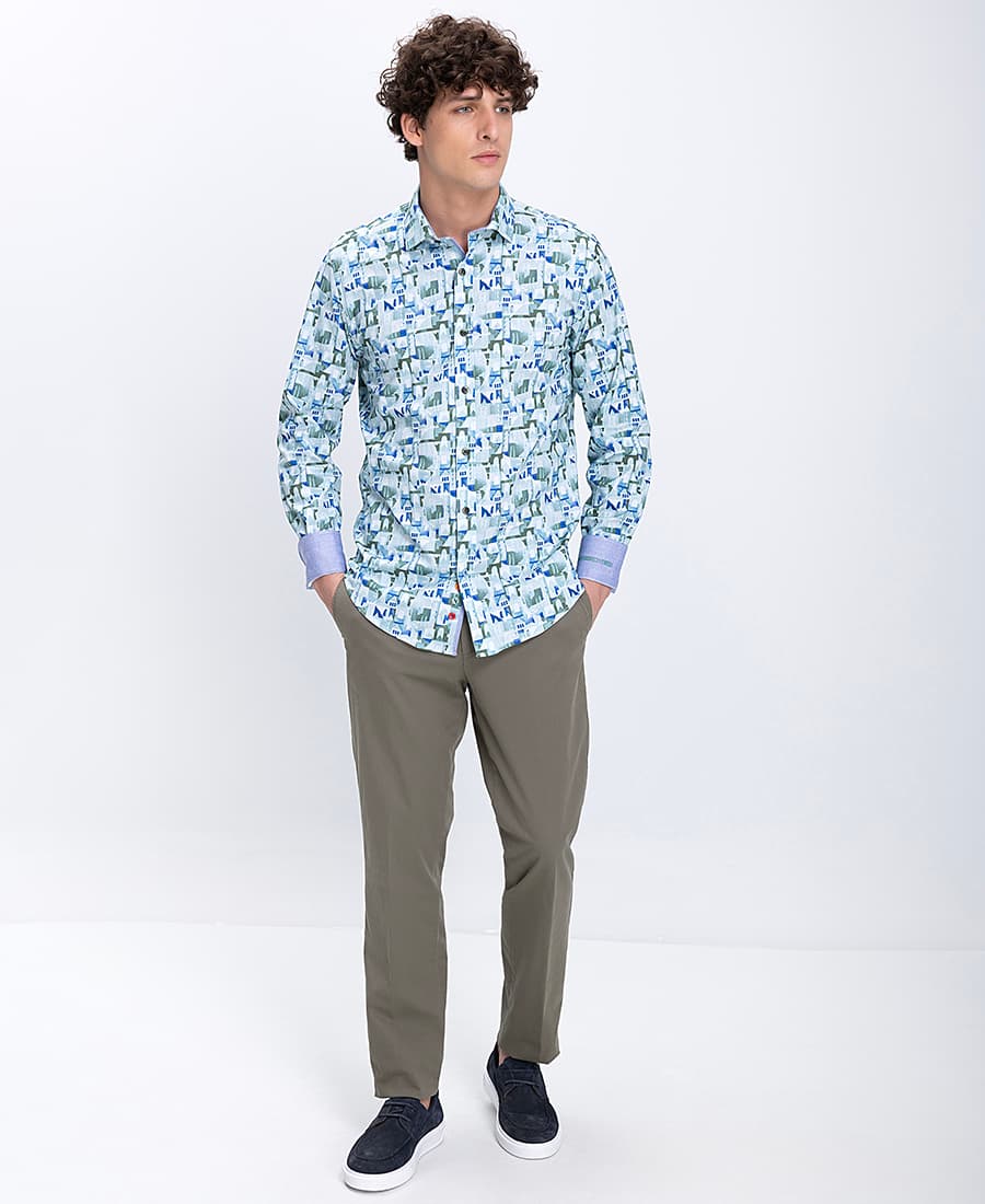 Men's Shirts A Fish named Fred Green
