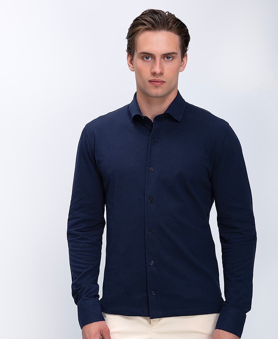 Ανδρικά πουκάμισα HD X Vardas Μπλε