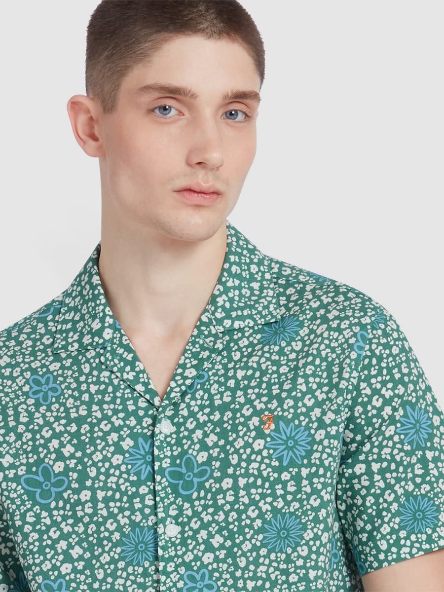 Men's Shirts Farah Green