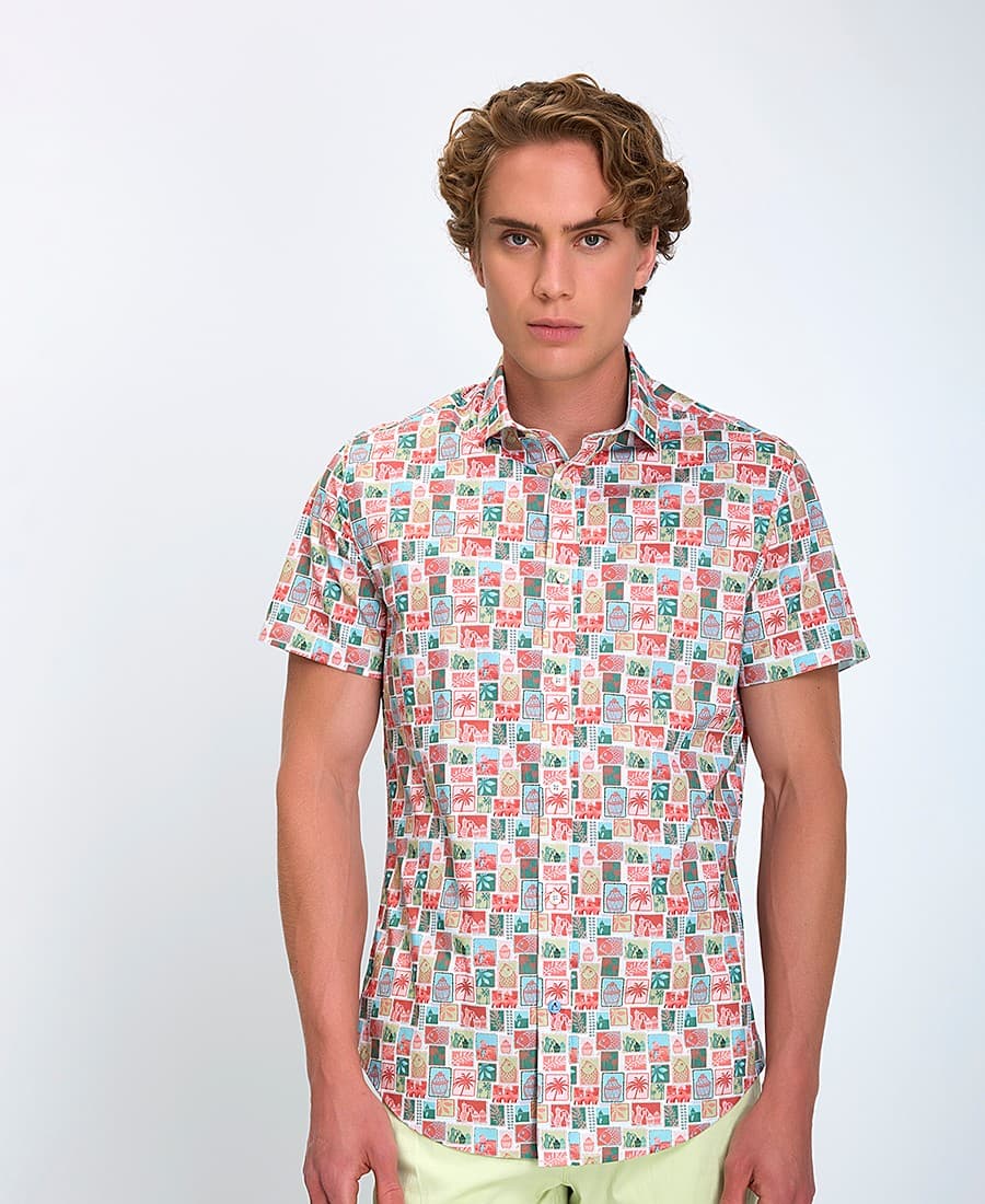 Men's Shirts A Fish named Fred Pink