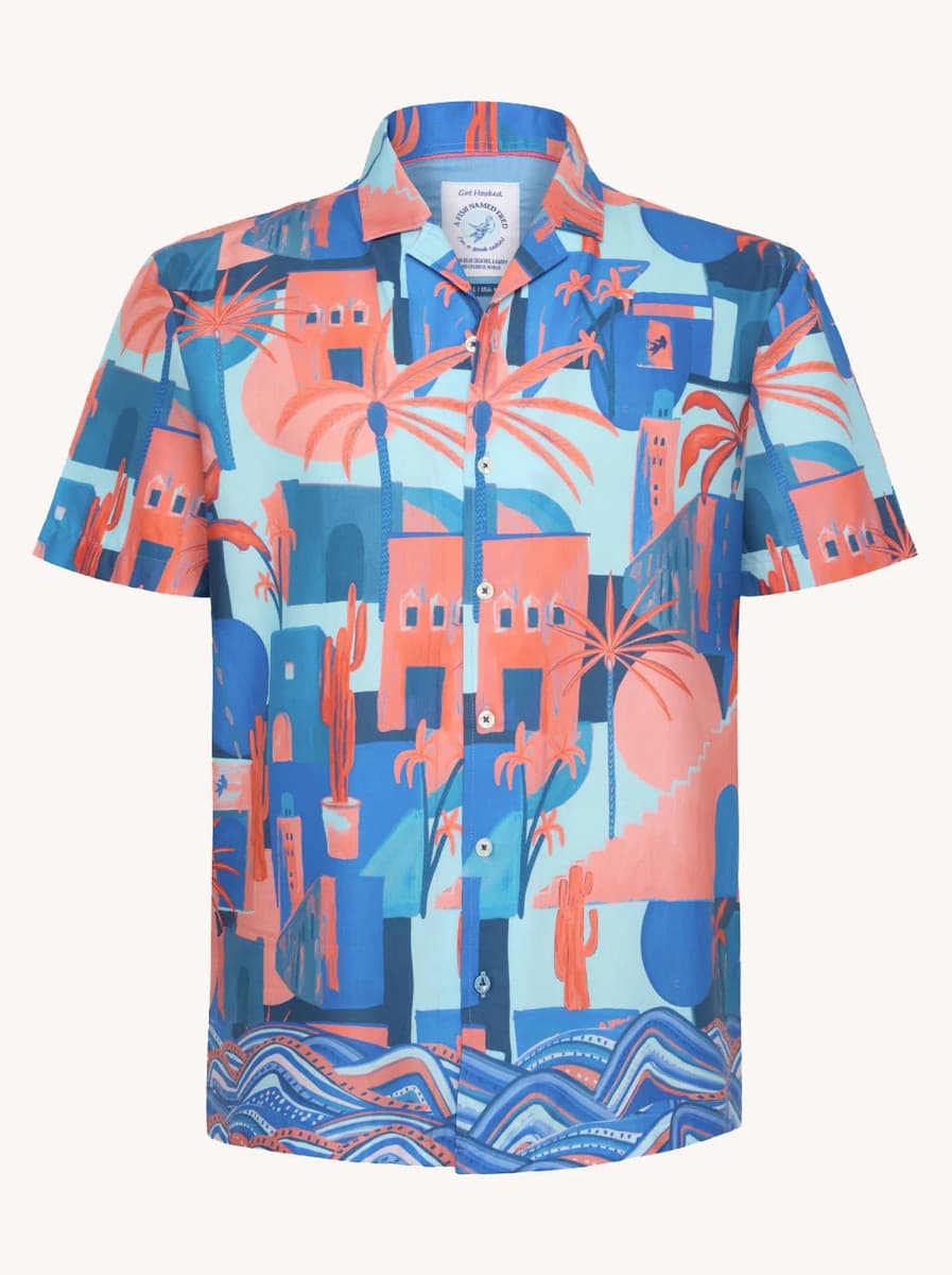 Men's Shirts A Fish named Fred Coral