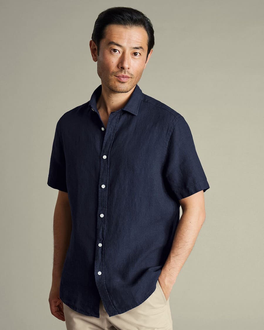 Ανδρικά πουκάμισα Charles Tyrwhitt Μπλε