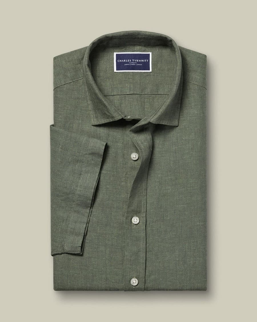 Men's Shirts Charles Tyrwhitt Green