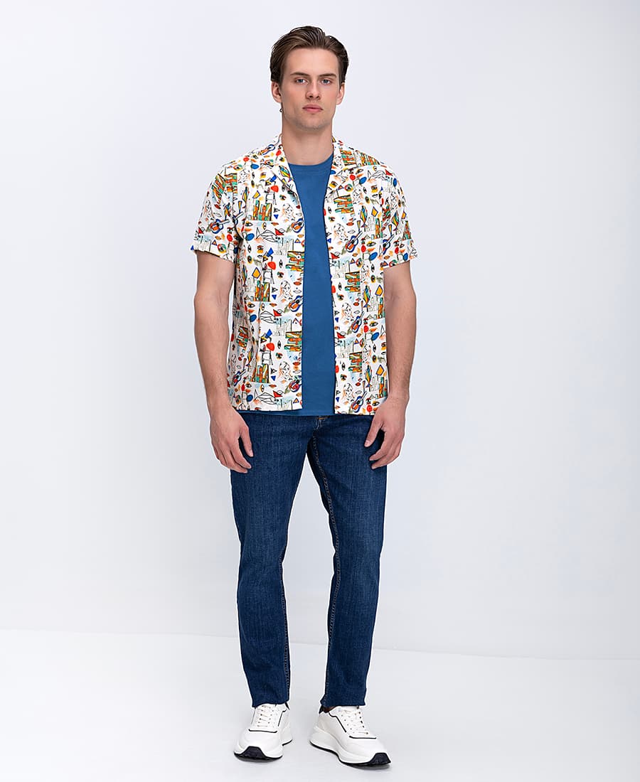 Men's Shirts A Fish named Fred Multicolor