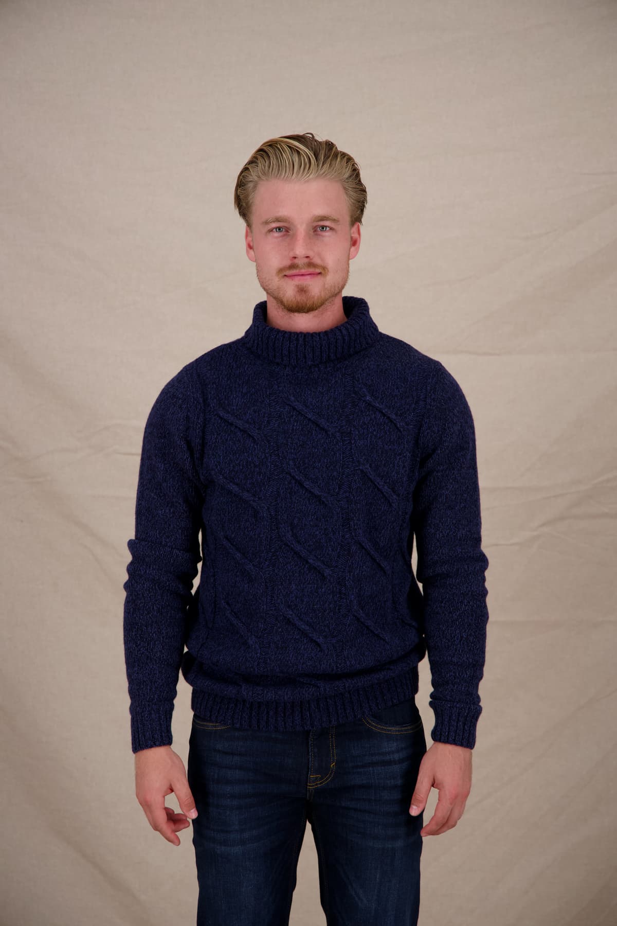 Men's Sweaters A Fish named Fred Blue