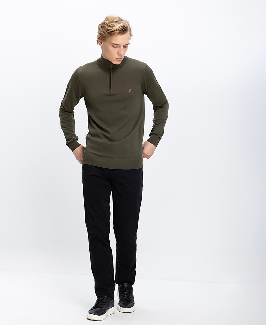 Men's Sweaters Farah Green