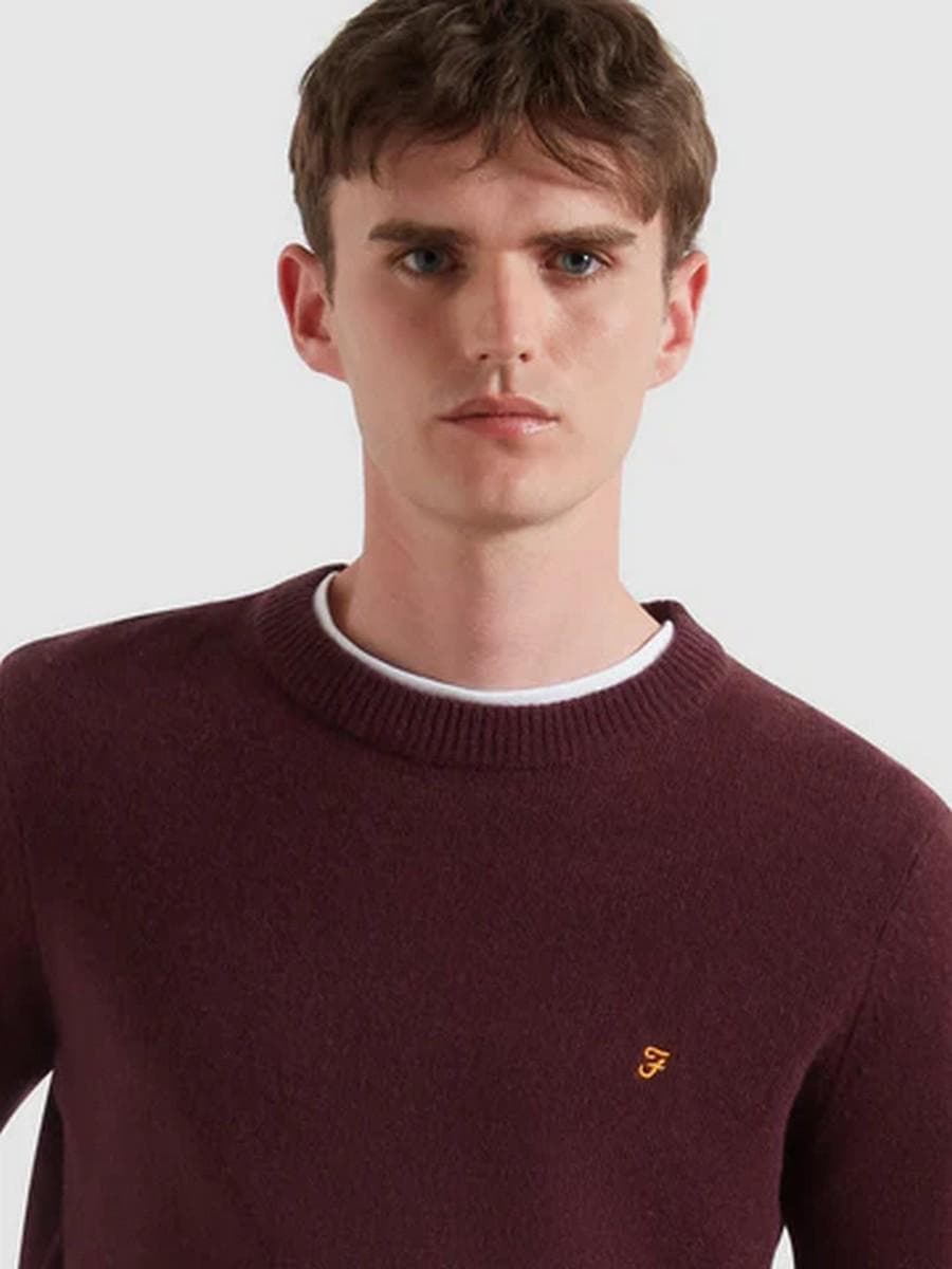 Men's Sweaters Farah Bordeaux
