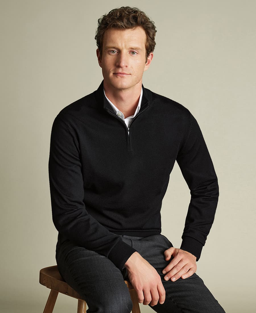 Men's Sweaters Charles Tyrwhitt Gray