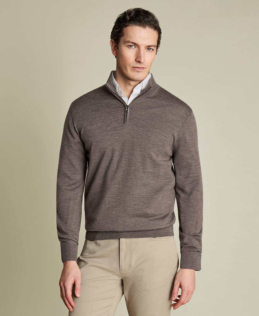 Men's Sweaters Charles Tyrwhitt Gray