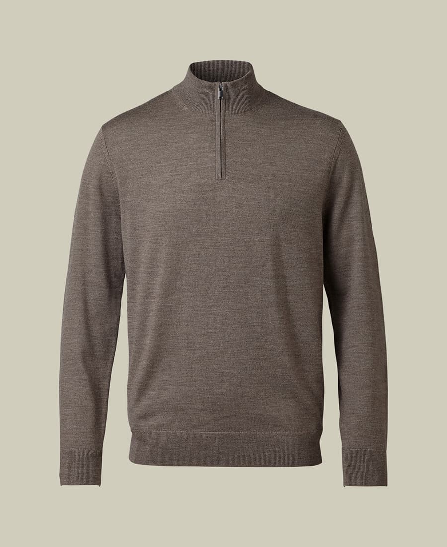 Men's Sweaters Charles Tyrwhitt Brown