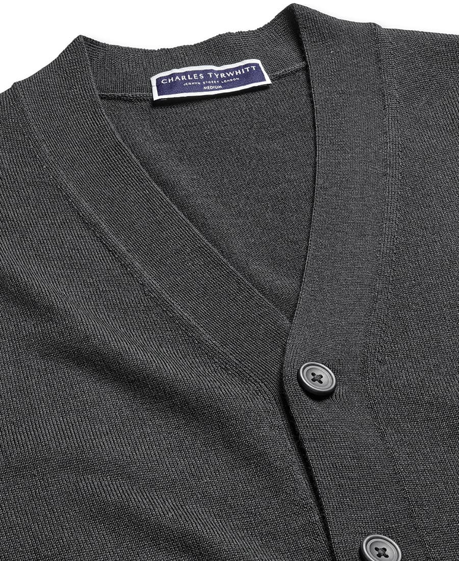 Men's Cardigans Charles Tyrwhitt Gray