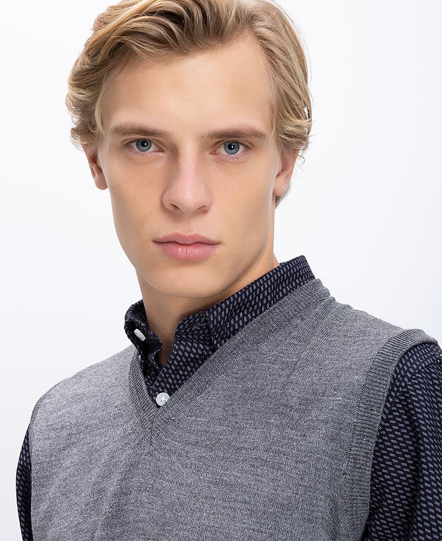 Men's Sweaters B.S Bags Gray