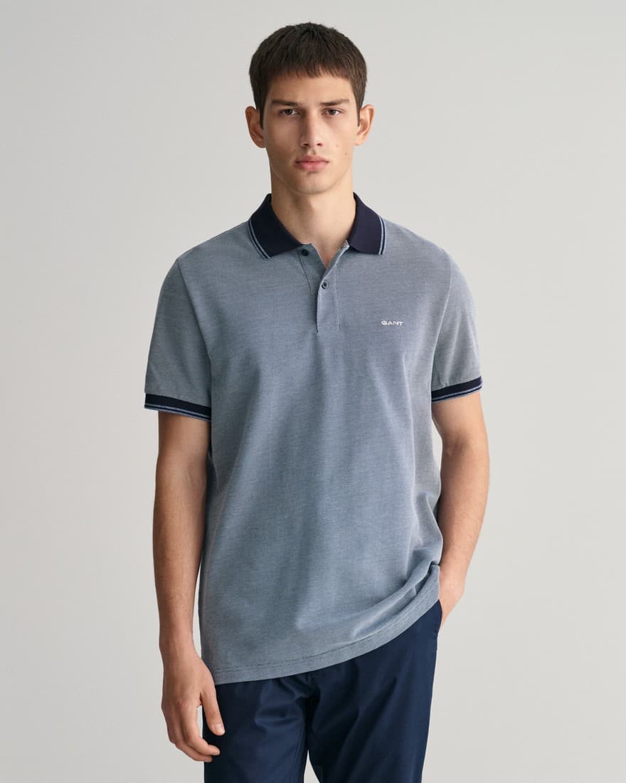 Men's Polo Shirts Gant Blue