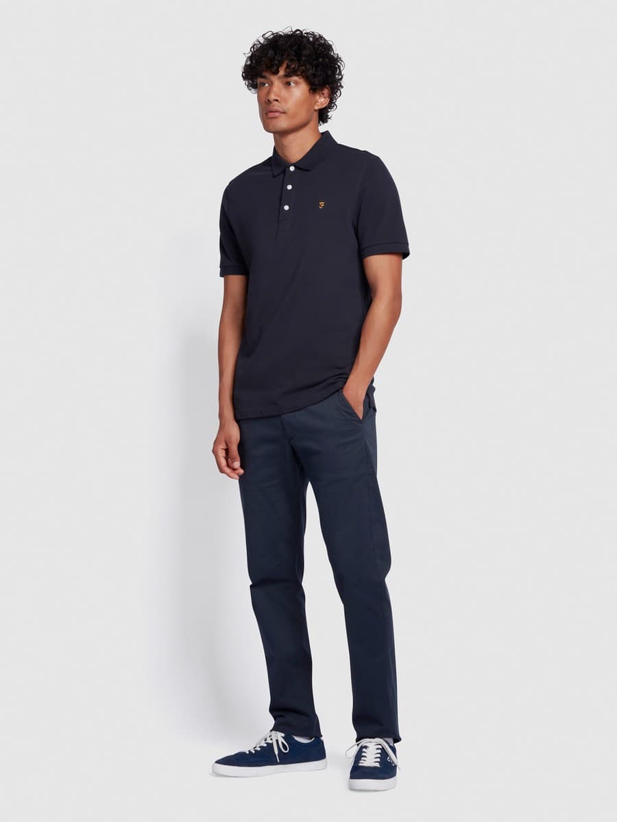 Men's Polo Shirts Farah Blue
