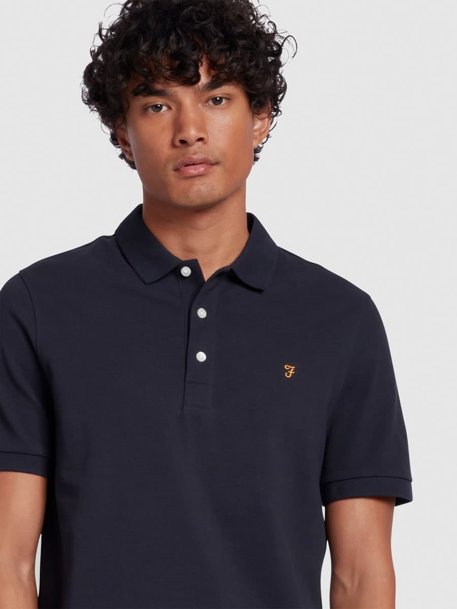 Men's Polo Shirts Farah Blue