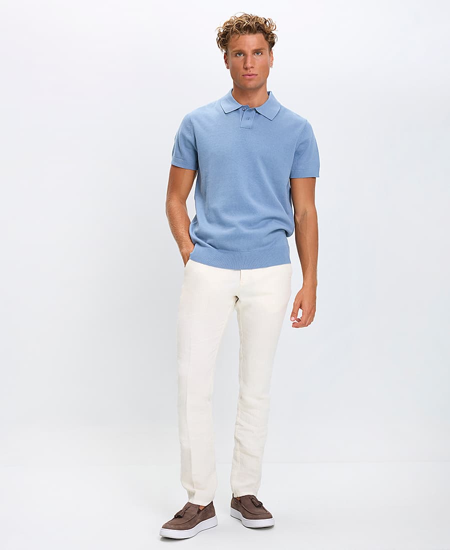 Men's Polo Shirts Basefield Blue