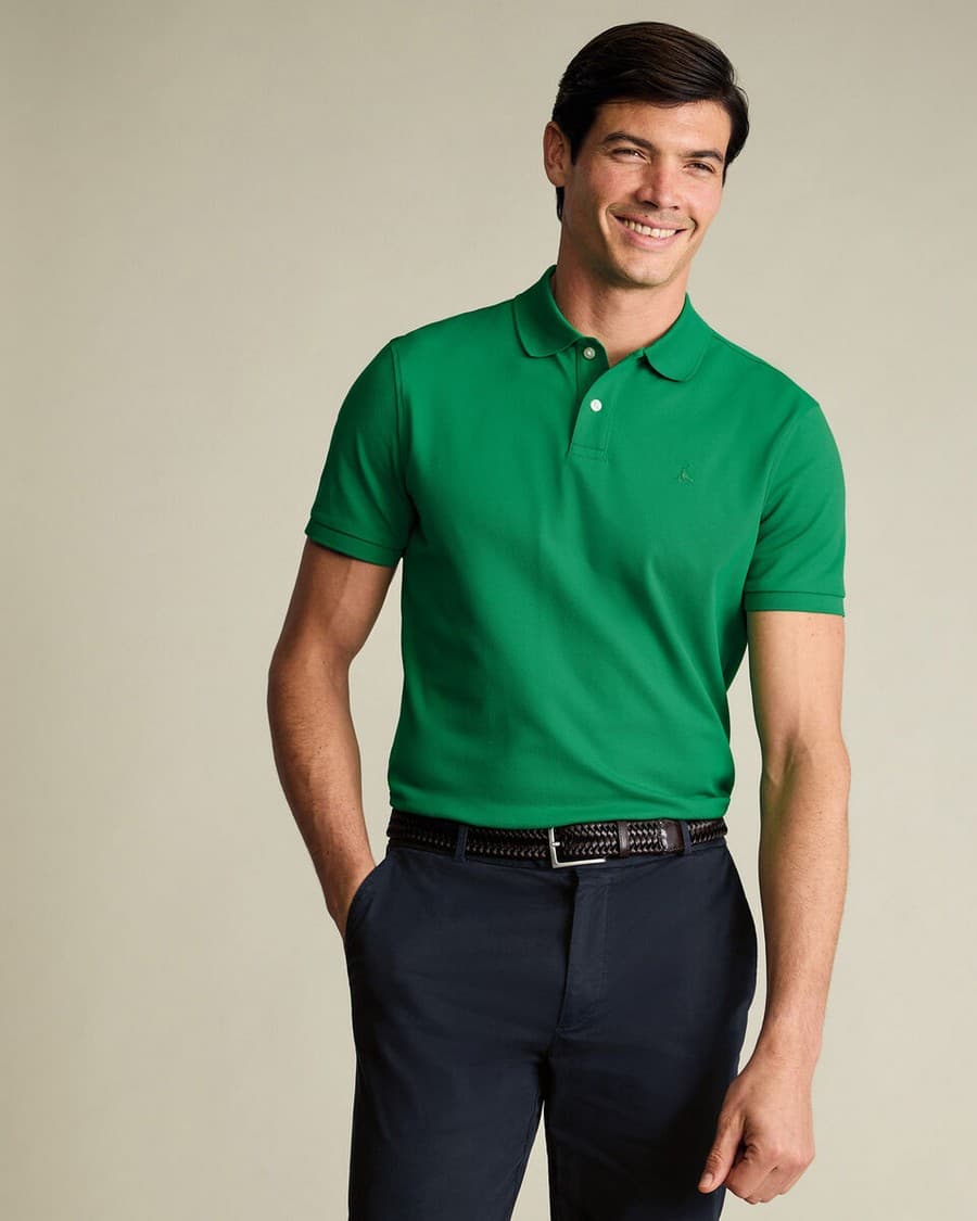 Men's Polo Shirts Charles Tyrwhitt Green