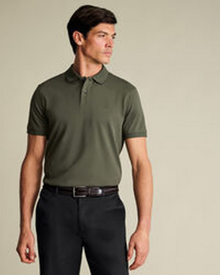 Men's Polo Shirts Charles Tyrwhitt Green