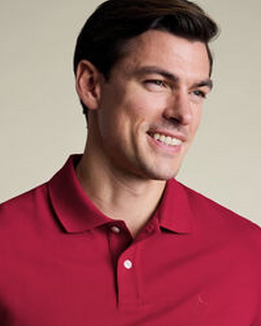 Men's Polo Shirts Charles Tyrwhitt Red