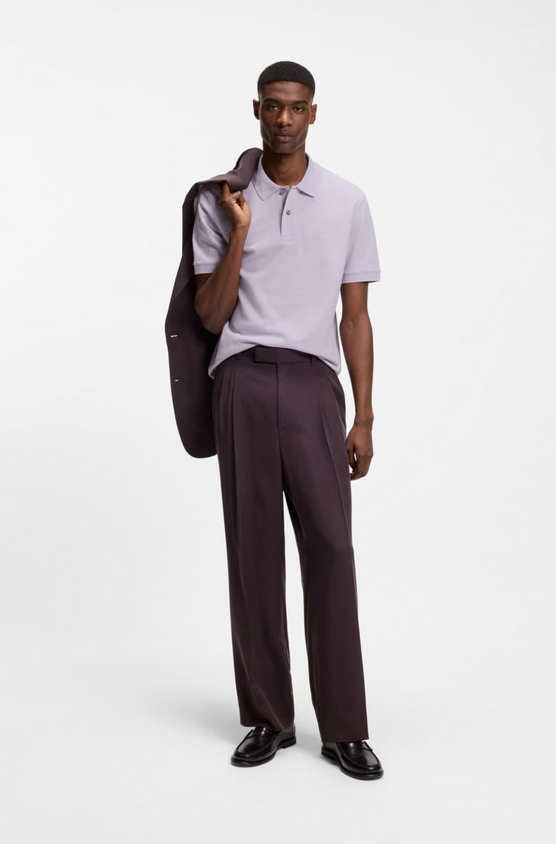 Men's Polo Shirts Boss Purple