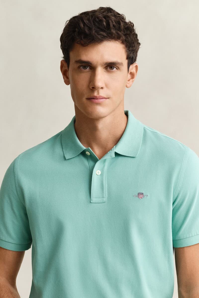 Men's Polo Shirts Gant Blue