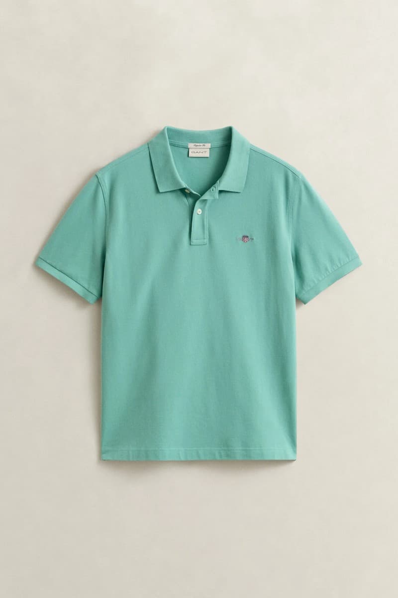 Men's Polo Shirts Gant Blue
