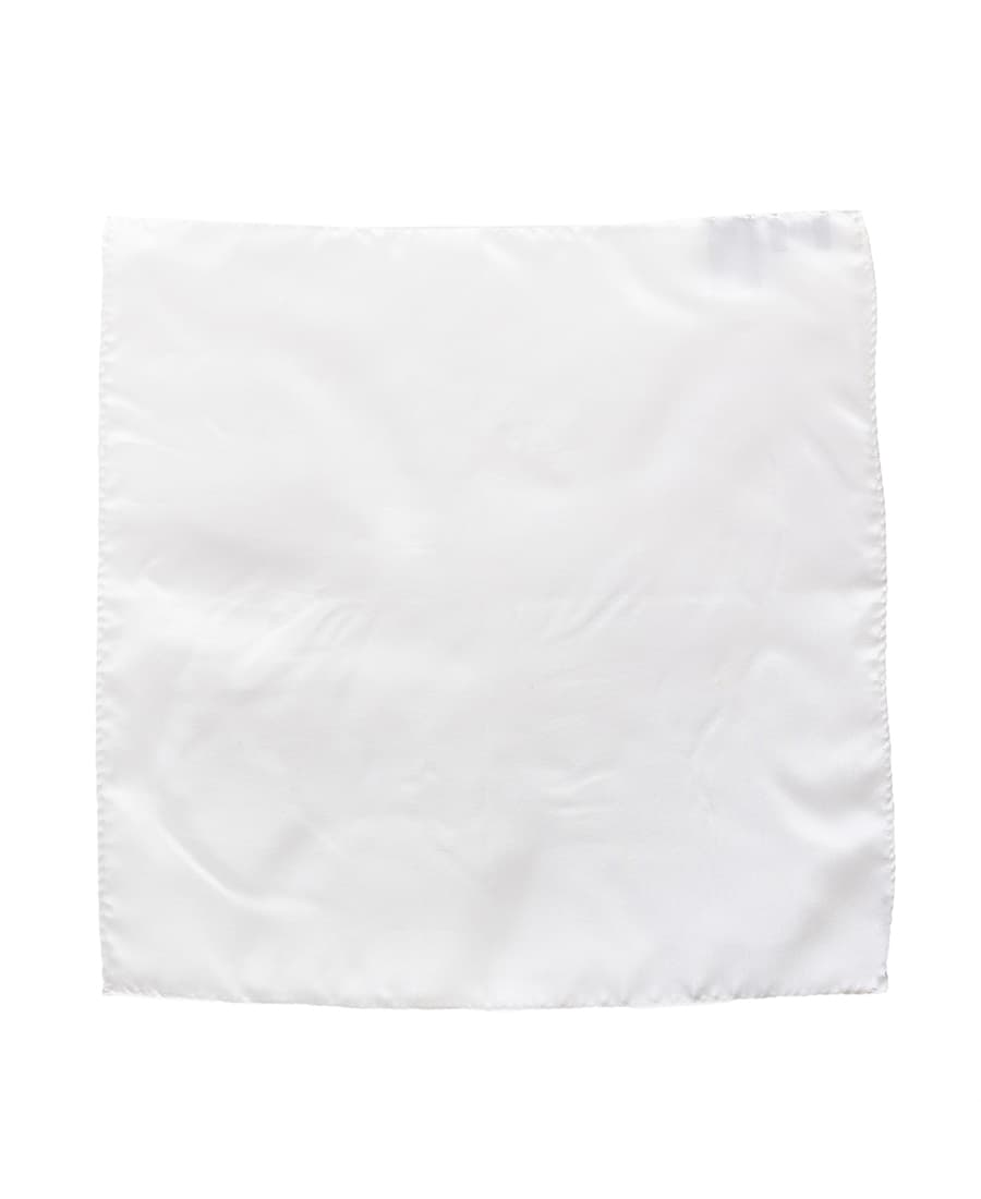 Men's Pocket Squares Boss White