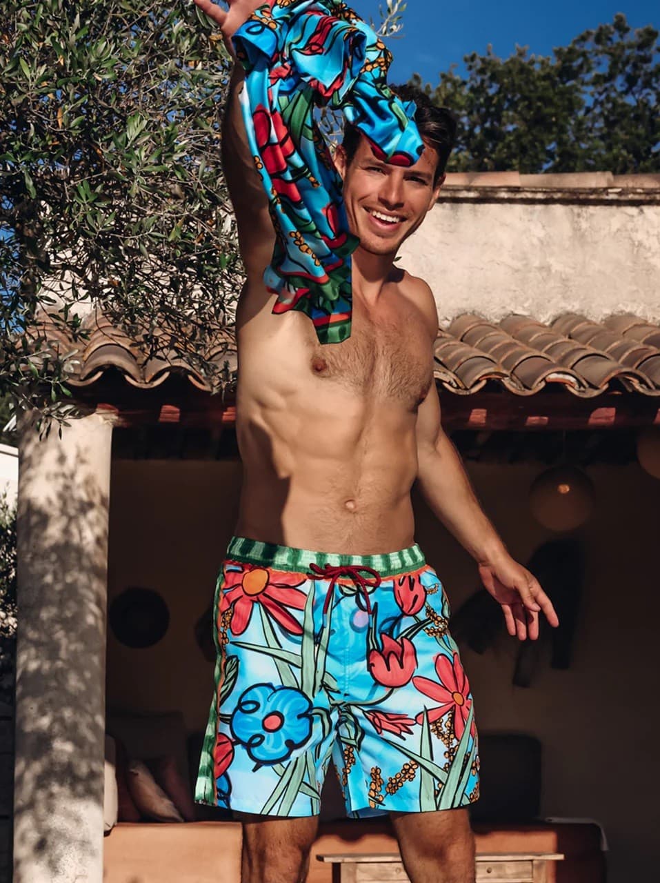 Men's Swim Shorts A Fish named Fred Multicolor