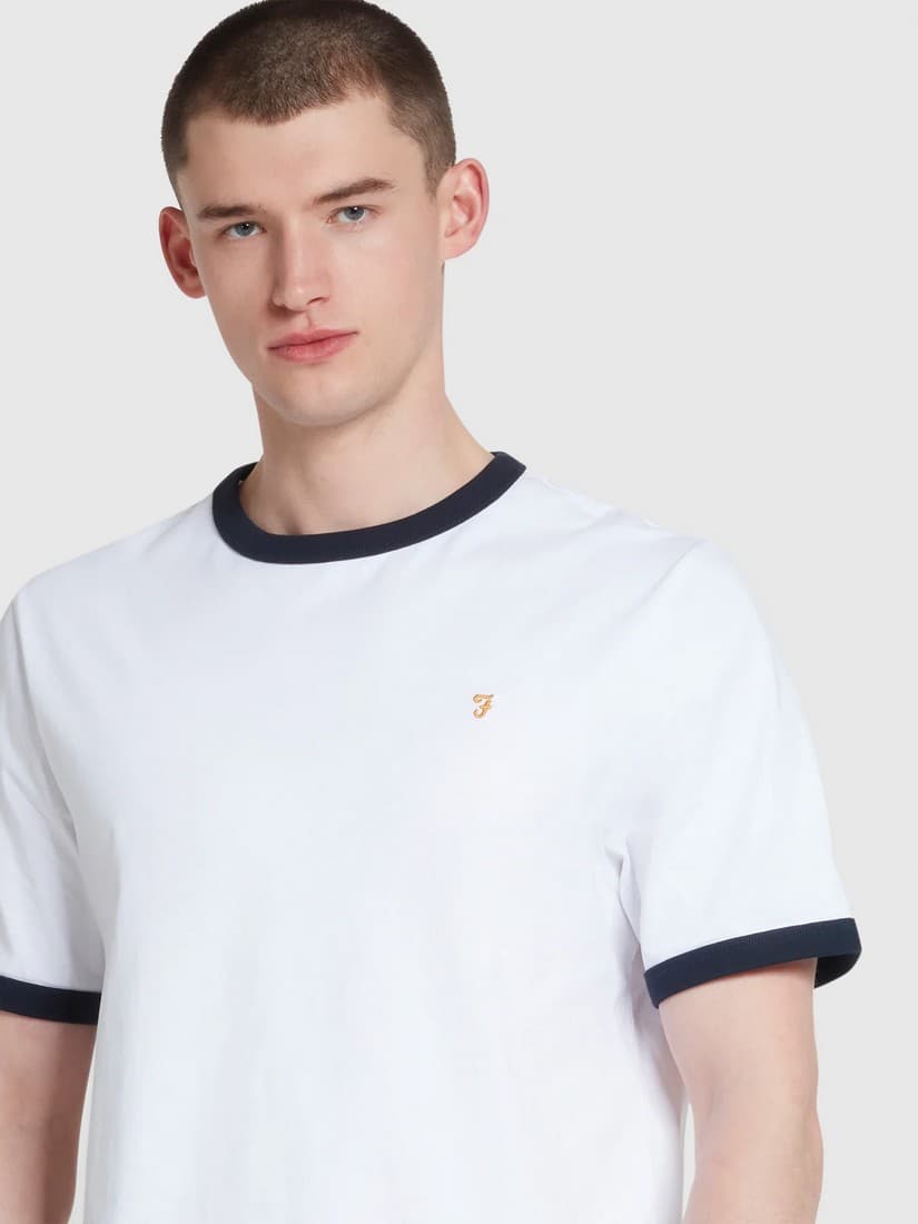 Men's T-Shirts Farah White