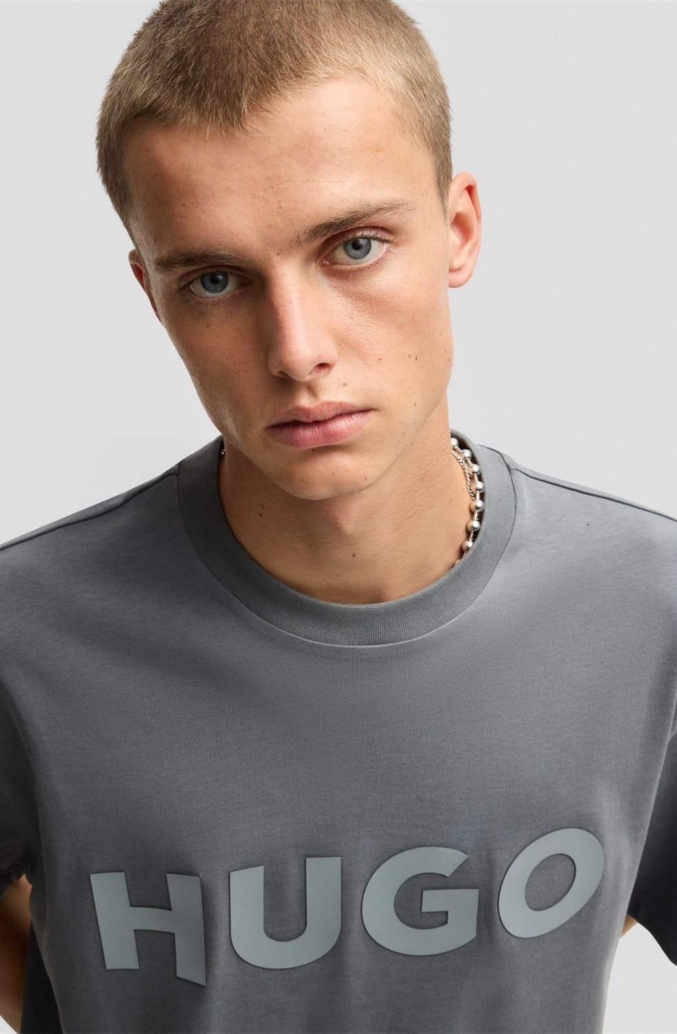 Men's T-Shirts Hugo Gray