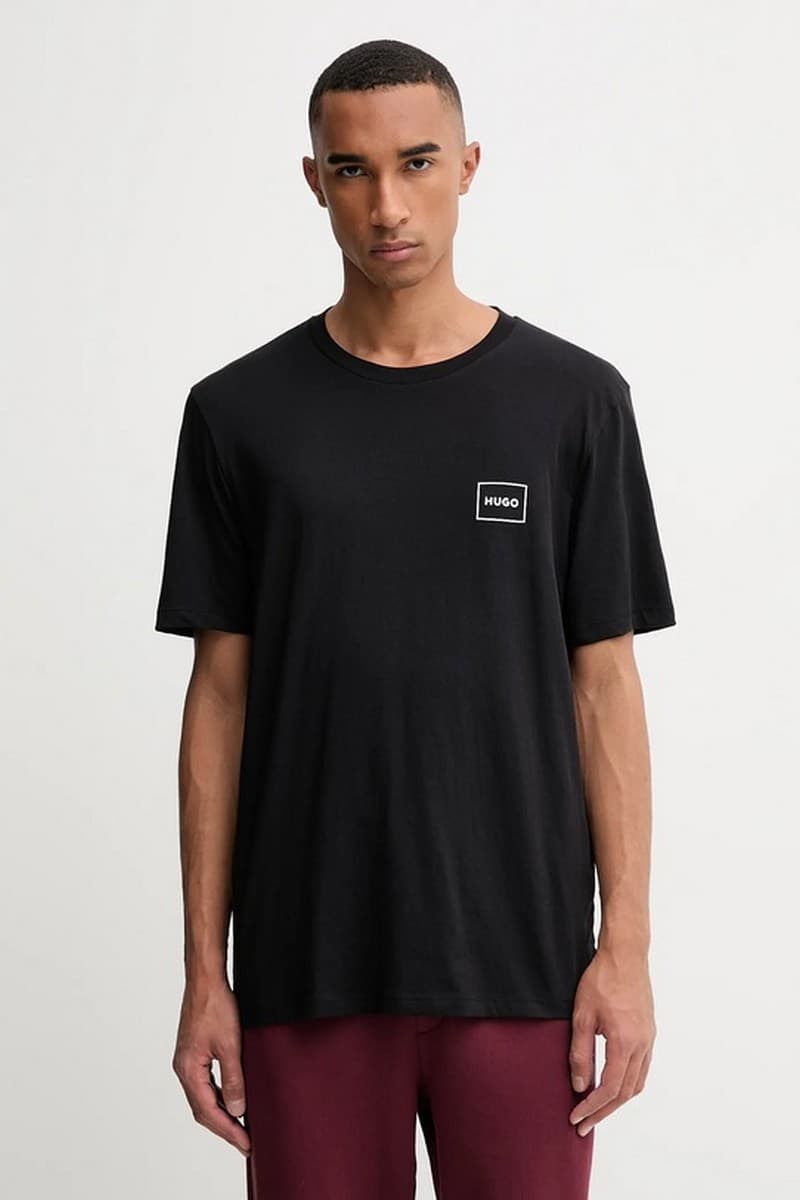 Ανδρικό Dugopak Σετ 2 T-shirt Μαύρο/Λευκό HUGO 50548566-001