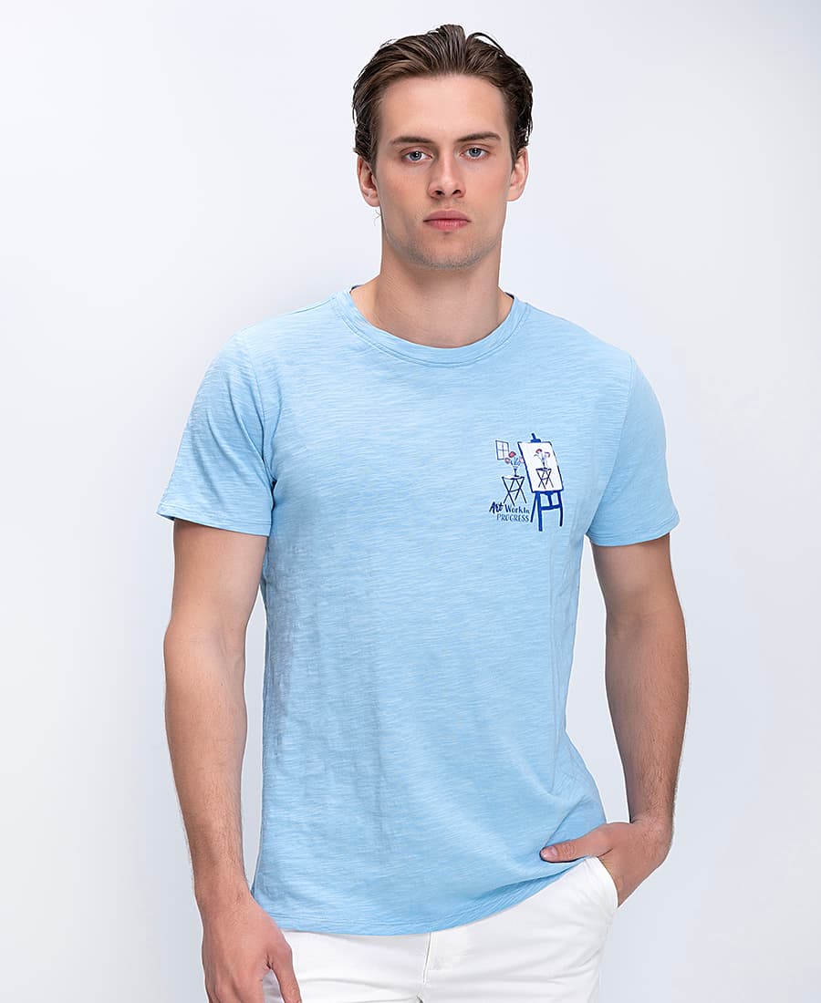 Ανδρικά μπλουζάκια A Fish named Fred Λευκό