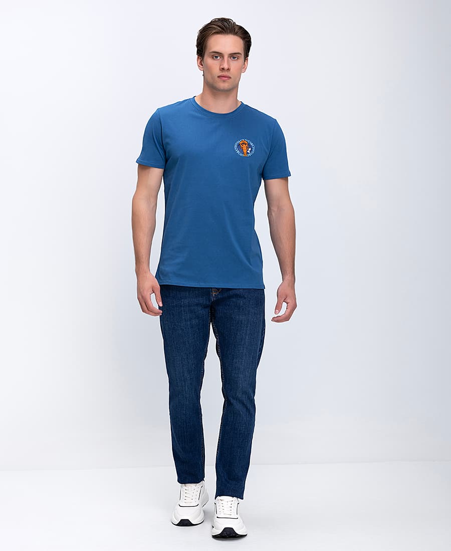 Men's T-Shirts A Fish named Fred Blue