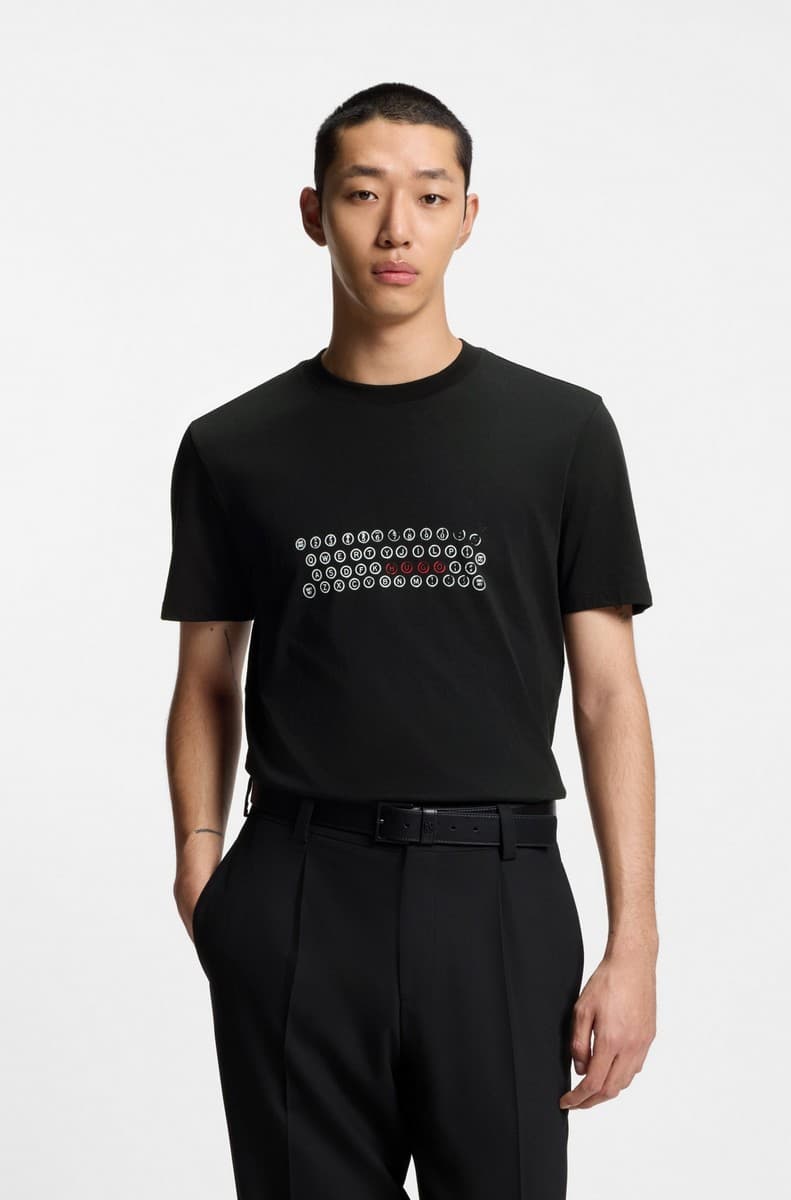 Men's T-Shirts Hugo Boss Black