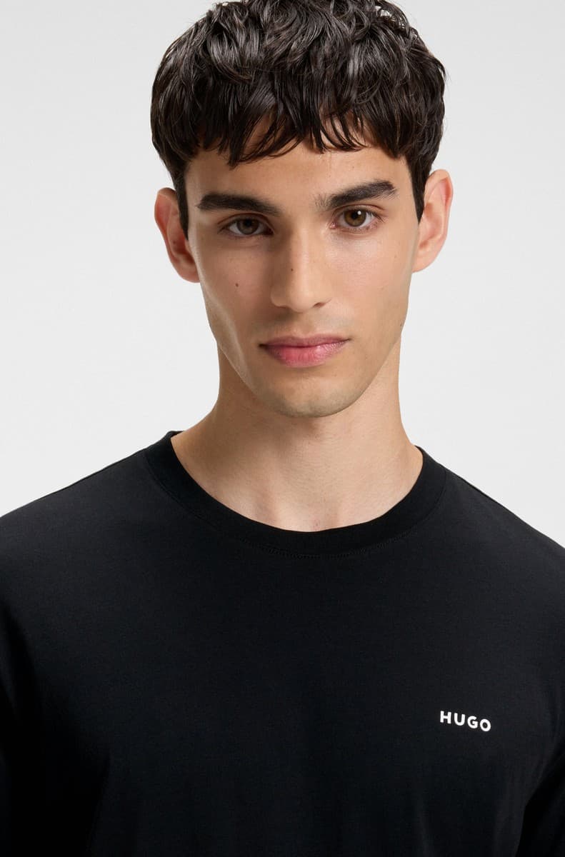 Men's T-Shirts Hugo Black